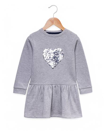 Fille-Robe-Robe manches longues réversible fille
