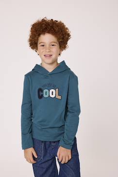 Garçon-T-shirt, polo, sous-pull-T-shirt manches longues à capuche garçon