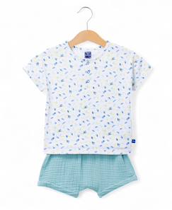 -Ensemble short + haut 100% coton bébé garçon