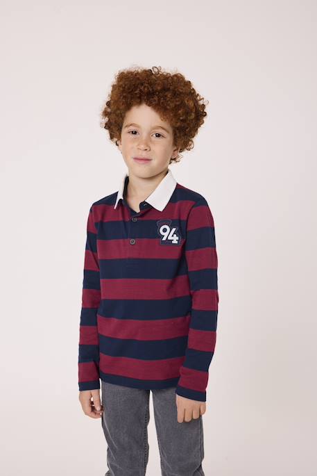 Garçon-Polo manches longues 100% coton garçon