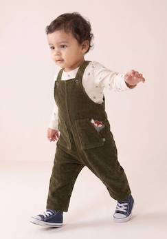-Ensemble salopette + haut bébé garçon
