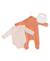 Ensemble bébé 3 pièces bébé fille Peche 3 - vertbaudet enfant 