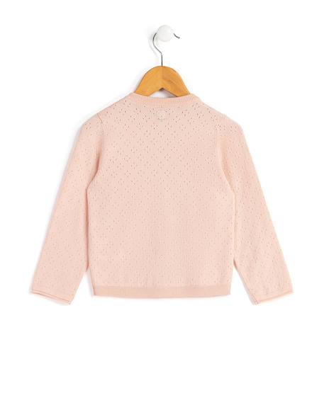 Gilet fille Rose pale 2 - vertbaudet enfant 