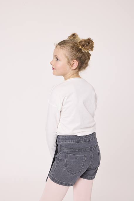 T-shirt manches longues 100% coton fille Fond blanc imprime magique 3 - vertbaudet enfant 
