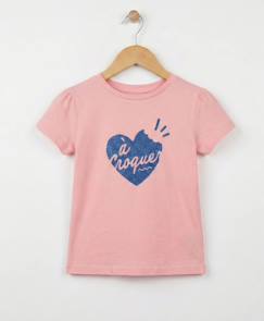 -T-shirt manches courtes 100% coton fille