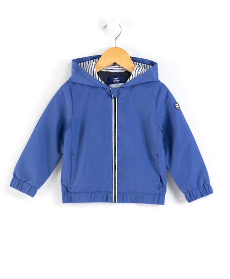 Coupe vent à capuche garçon Bleu vif 1 - vertbaudet enfant 