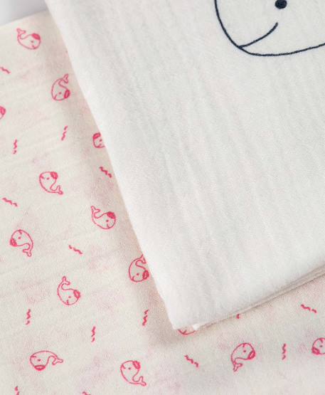 Ensemble accessoires 100% coton bébé fille Imprime rose 2 - vertbaudet enfant 