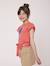 T-shirt manches courtes 100% coton fille Corail 1 - vertbaudet enfant 