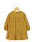 Robe manches longues 100% coton fille Imprime jaune ocre 3 - vertbaudet enfant 