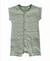 Combishort 100% coton bébé mixte Fond blanc casse raye kaki 3 - vertbaudet enfant 