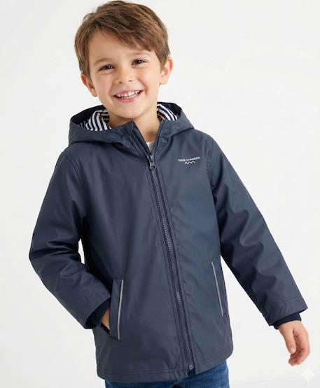 Garçon-Ciré imperméable à capuche garçon