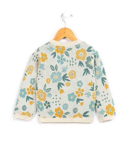 Pull fille Imprime jaune 2 - vertbaudet enfant 