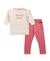 Ensemble robe + bas 100% coton bébé fille Imprime fond grege 1 - vertbaudet enfant 