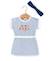 Ensemble robe + bandeau 100% coton bébé fille Fond blanc raye bleu blanchi 1 - vertbaudet enfant 
