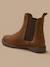 Boots chelsea cuir suédé fille Camel 2 - vertbaudet enfant 