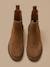 Boots chelsea cuir suédé fille Camel 3 - vertbaudet enfant 