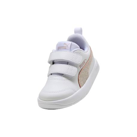 Baskets à scratchs fille Blanc  rose 5 - vertbaudet enfant 