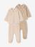 Lot de 2 pyjamas bébé fille ouverture dos beige chiné 1 - vertbaudet enfant 