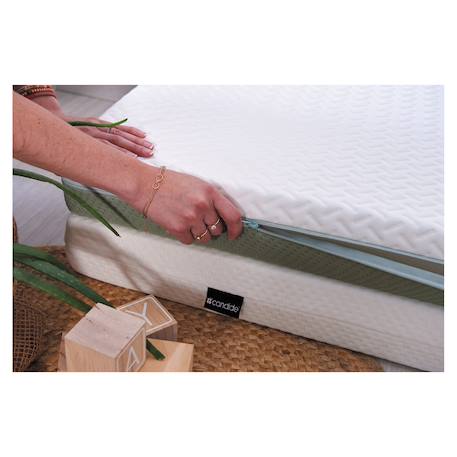 Matelas bébé aloé vera déhoussable 360° Blanc 5 - vertbaudet enfant 