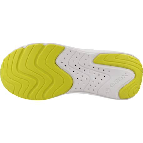 Baskets garçon en matière synthétique et textile Blanc+Blanc c0293 11 - vertbaudet enfant 