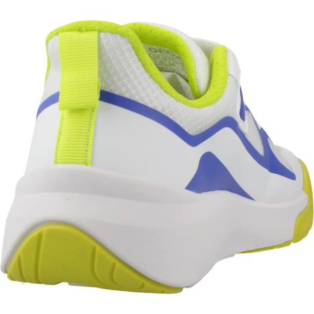 Baskets garçon en matière synthétique et textile Blanc+Blanc c0293 8 - vertbaudet enfant 