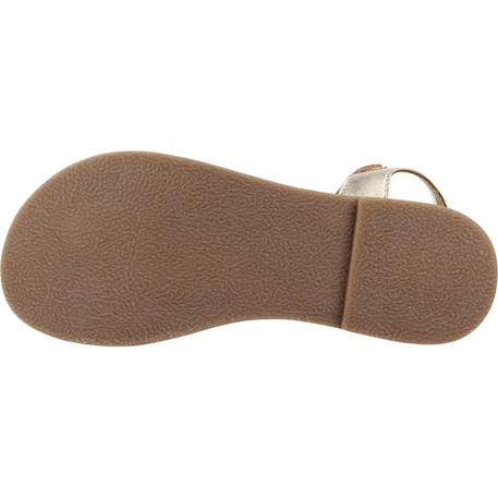 Sandales en cuir  à scratch Or multi 6 - vertbaudet enfant 