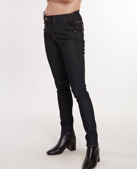 Jean de grossesse et post-partum slim sharon Brut+Noir 6 - vertbaudet enfant 
