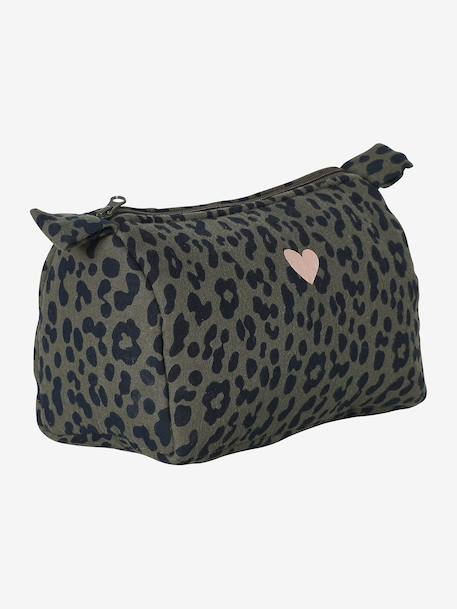Sac à langer évolutif 24 ou 48h léopard personnalisable beige+kaki 15 - vertbaudet enfant 