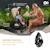 Poussette Kinderkraft YOXI réversible face ou dos route, pliage avec siège, roues increvables et accessoires inclus Beige+Gris+Noir+Vert 20 - vertbaudet enfant 