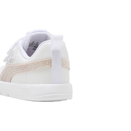 Baskets à scratchs fille Blanc  rose 4 - vertbaudet enfant 