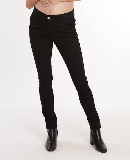 Jean de grossesse et post-partum slim sharon Brut+Noir 12 - vertbaudet enfant 