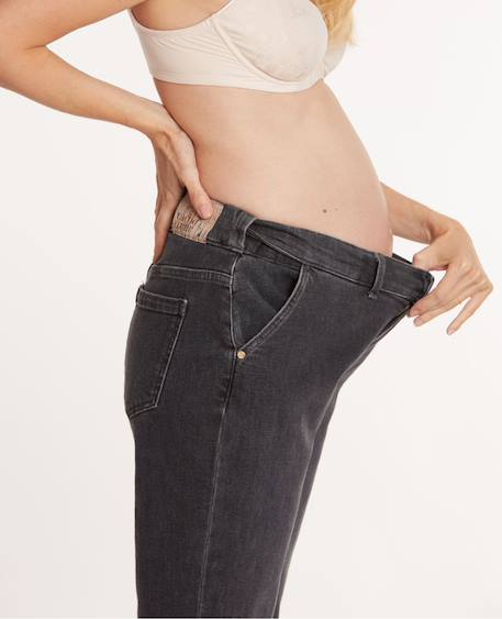 Jean de grossesse mom fit carrie gris Gris+Mid blue 5 - vertbaudet enfant 