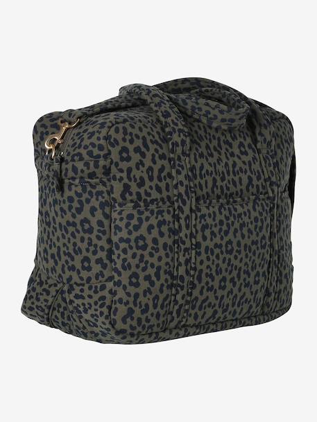 Sac à langer évolutif 24 ou 48h léopard personnalisable beige+kaki 16 - vertbaudet enfant 