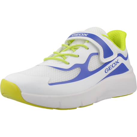 Baskets garçon en matière synthétique et textile Blanc+Blanc c0293 9 - vertbaudet enfant 