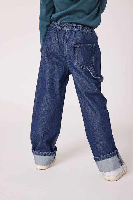 Pantalon 100% coton garçon Denim bleu 2 - vertbaudet enfant 