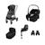 Pack poussette naissance oxford+, cosi pebble 360 pro 2, embase familyfix 360 pro Twillic black+Twillic graphite+Twillic green+Twillic truffle 1 - vertbaudet enfant 