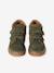 Baskets garçon cuir à scratchs beige+kaki+marine 9 - vertbaudet enfant 