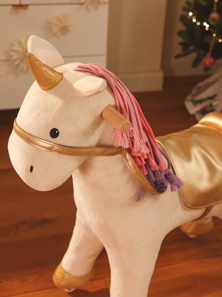 Cheval à roulettes en bois FSC® Grand cheval+Grande licorne+Petit cheval 13 - vertbaudet enfant 