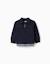 Veste en coton avec poches poitrine Bleu foncé 1 - vertbaudet enfant 
