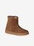 Boots fille cuir zippées marron+taupe 1 - vertbaudet enfant 