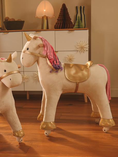 Licorne à roulettes en bois FSC® Grand cheval+Grande licorne+Petit cheval+Petite licorne 7 - vertbaudet enfant 
