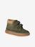 Baskets garçon cuir à scratchs beige+kaki+marine 6 - vertbaudet enfant 