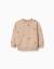 Pull en maille avec lettres brodées Beige 1 - vertbaudet enfant 