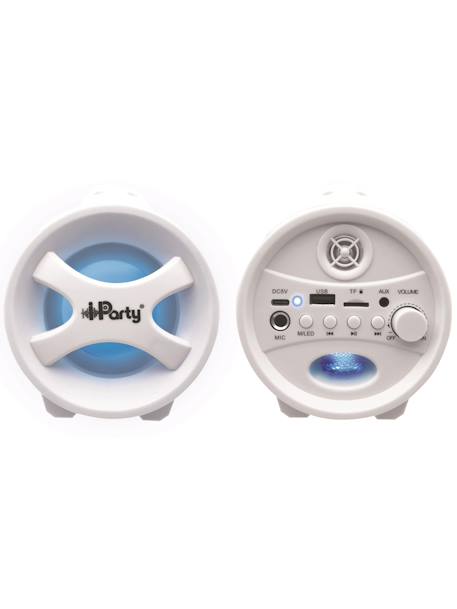 Enceinte bluetooth lumineuse avec micro iparty Blanc 3 - vertbaudet enfant 