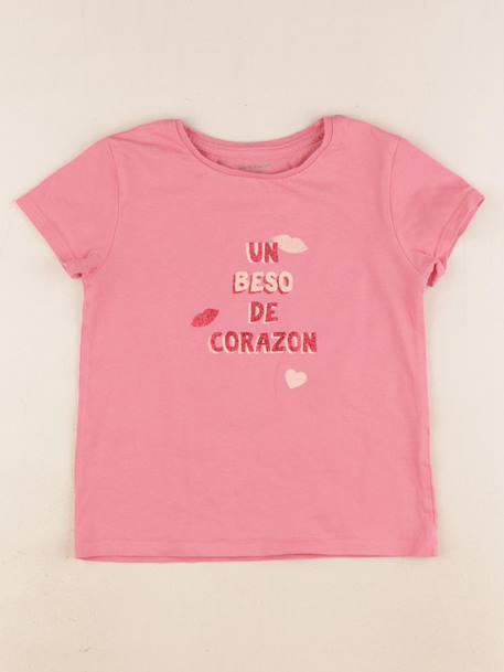 Tee-shirt - 4 ans Rose 1 - vertbaudet enfant 