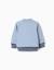 Sweat en coton avec une poche kangourou Bleu clair 2 - vertbaudet enfant 