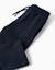 Pantalon en coton avec cordon de serrage Bleu foncé 4 - vertbaudet enfant 