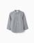 Chemise à manches longues à motif vichy Bleu foncé+Marron 1 - vertbaudet enfant 