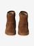 Boots fille cuir zippées marron+taupe 4 - vertbaudet enfant 