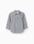 Chemise à manches longues à motif vichy Bleu foncé 1 - vertbaudet enfant 